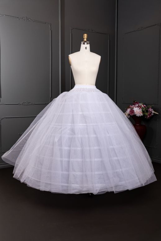 PETTICOAT9HOOP-WHITE-ONE